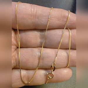 💛18k Gold Box Chain